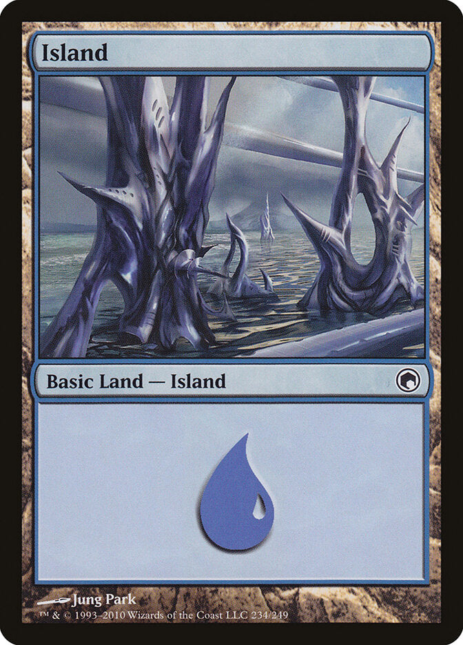 Island 234 - Scars of Mirrodin MTG card