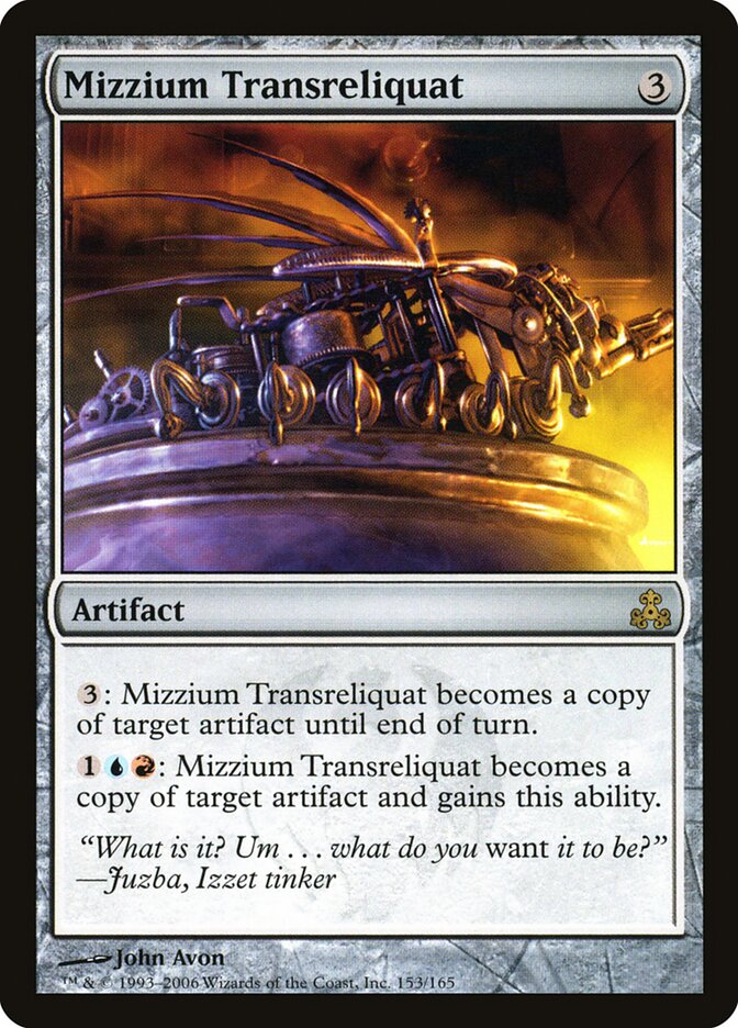 Mizzium Transreliquat 153 - Guildpact MTG card