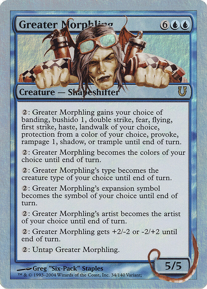 Greater Morphling 34★ - Unhinged MTG card