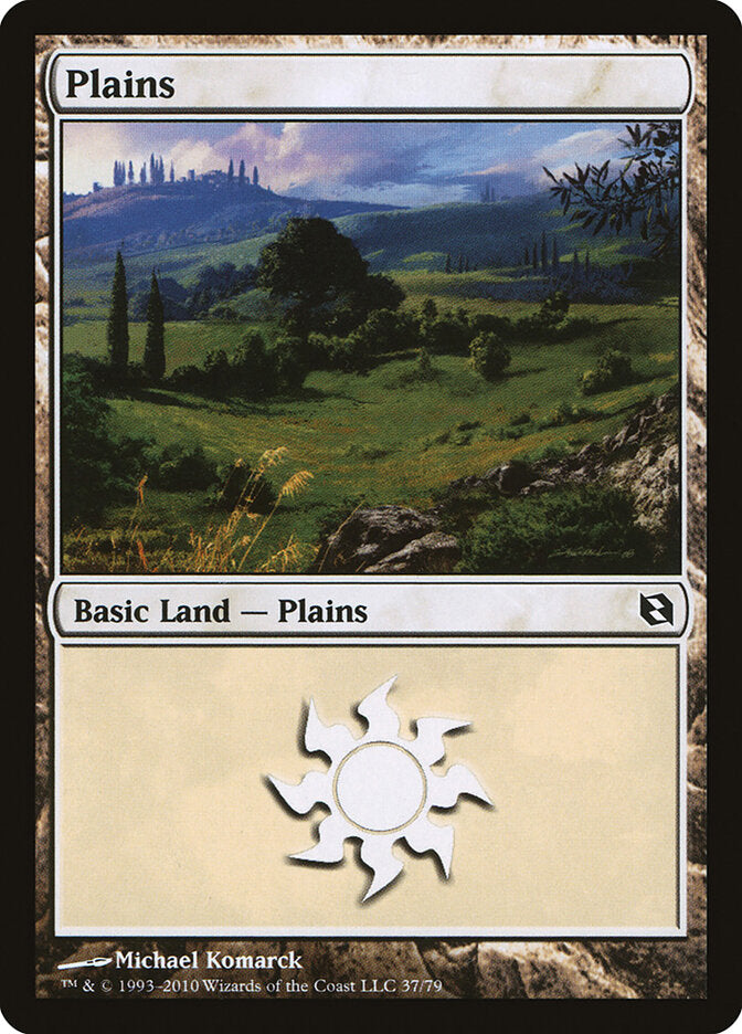 Plains 37 - Duel Decks: Elspeth vs. Tezzeret MTG card