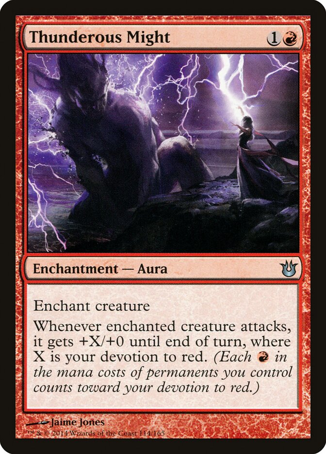 Thunderous Might 114 - Born of the Gods MTG card