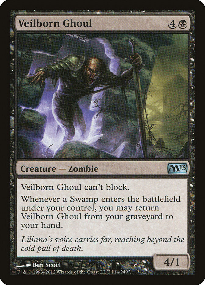 Veilborn Ghoul 114 - Magic 2013 MTG card