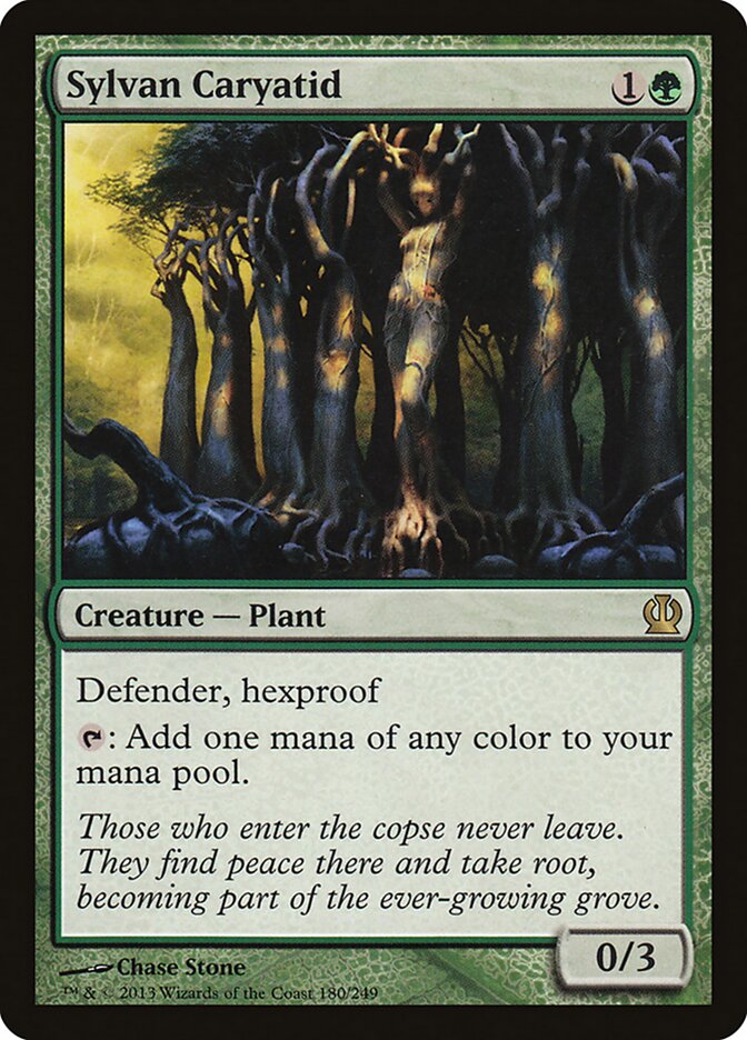 Sylvan Caryatid 180 - Theros MTG card
