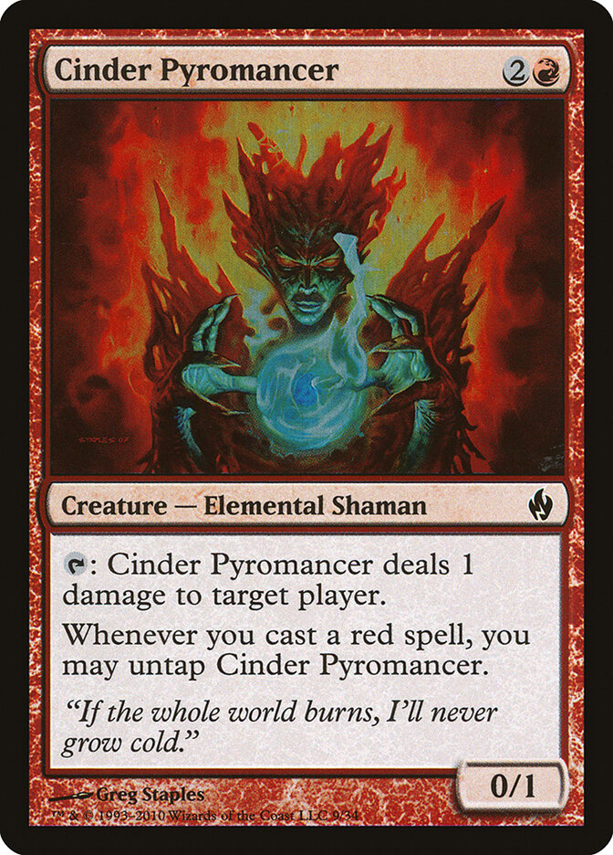 Cinder Pyromancer 9 - Premium Deck Series: Fire and Lightning MTG card