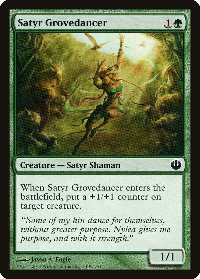 Satyr Grovedancer 139 - Journey into Nyx MTG card
