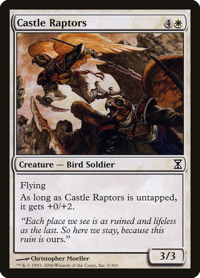 Castle Raptors 5 - Time Spiral MTG card