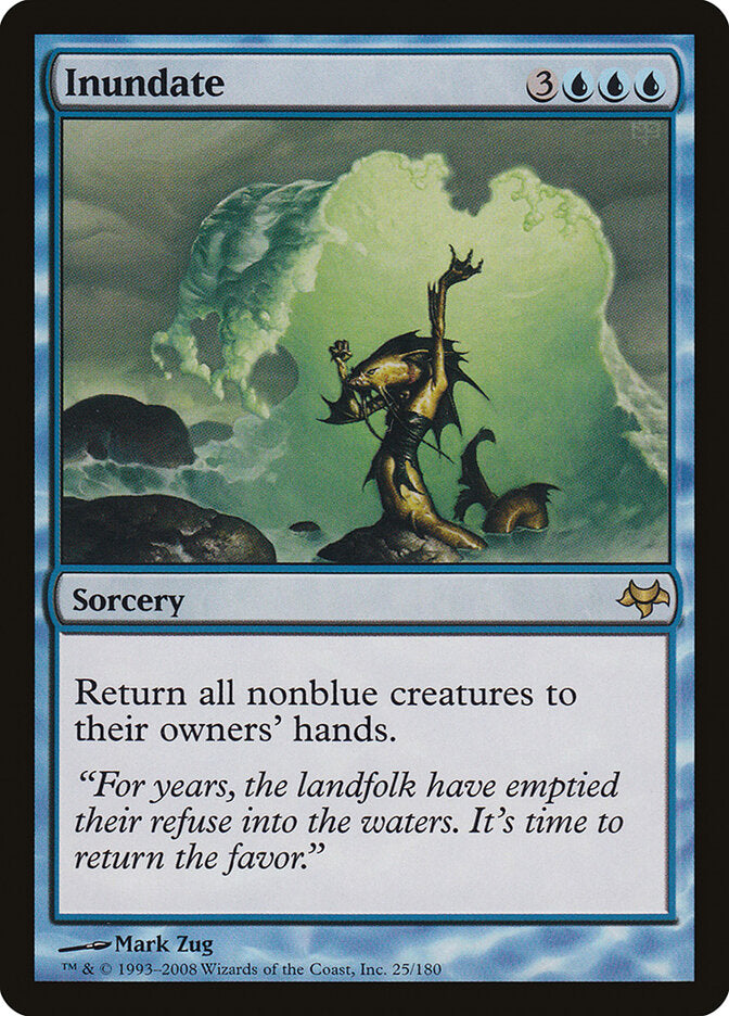 Inundate 25 - Eventide MTG card