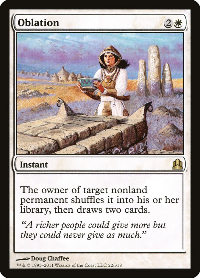 Oblation 22 - Commander 2011 MTG card