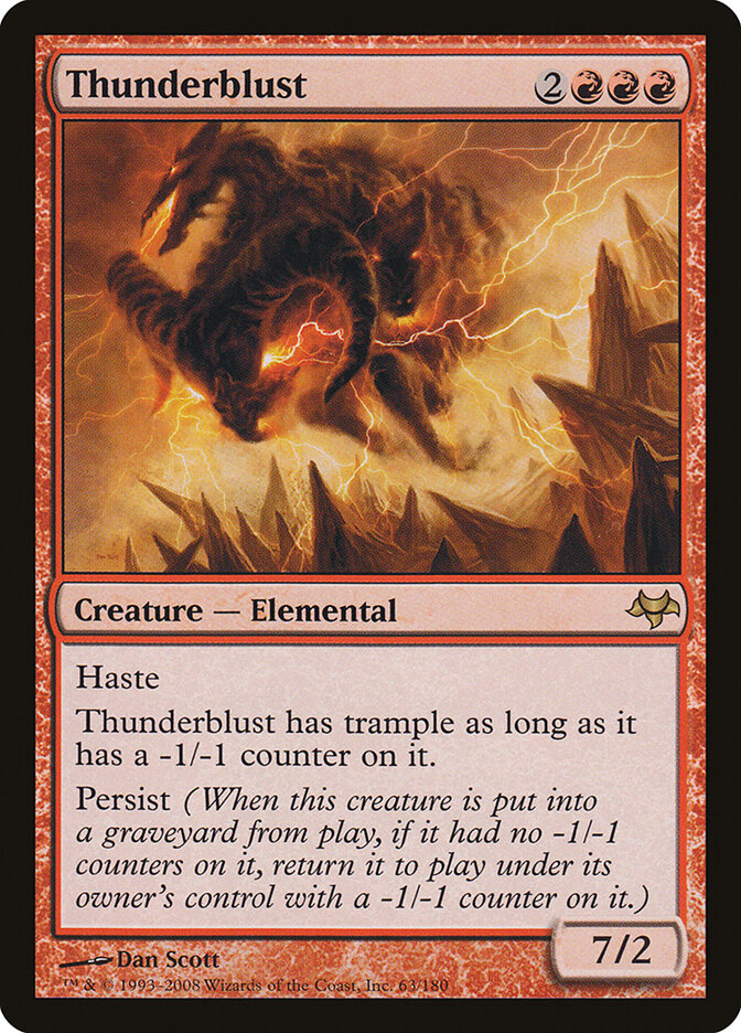 Thunderblust 63 - Eventide MTG card