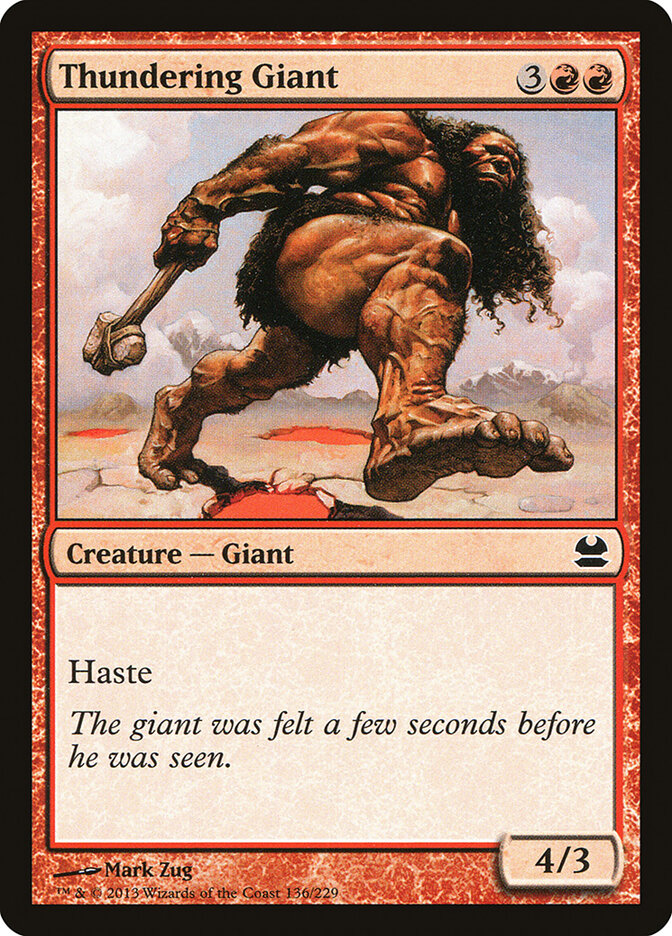 Thundering Giant 136 - Modern Masters MTG card