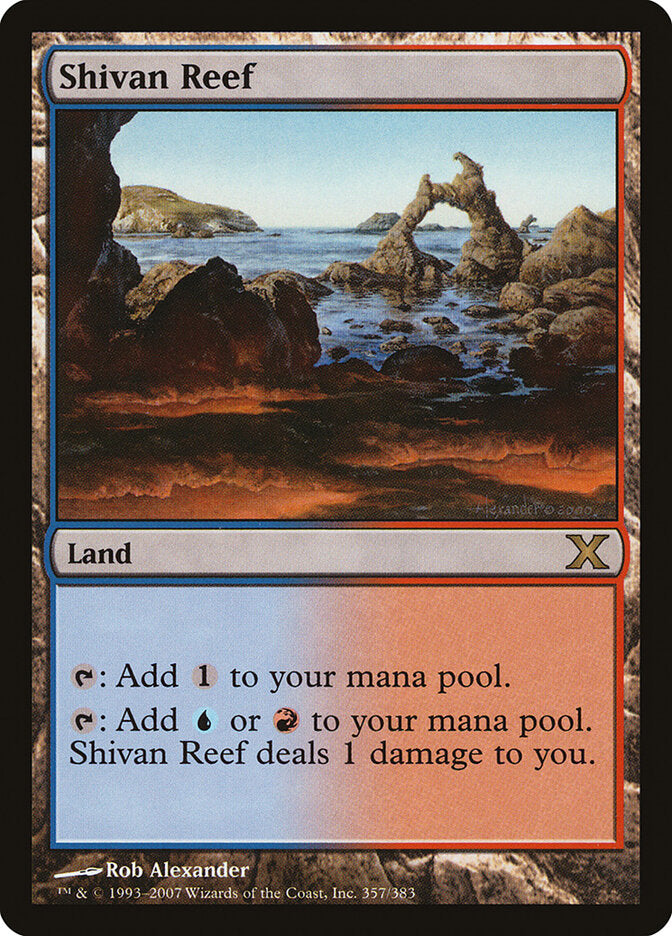 Shivan Reef 357 - Tenth Edition MTG card