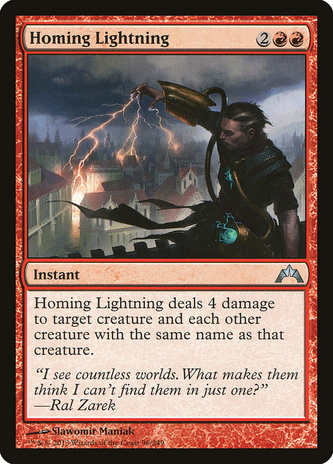 Homing Lightning 96 - Gatecrash MTG card