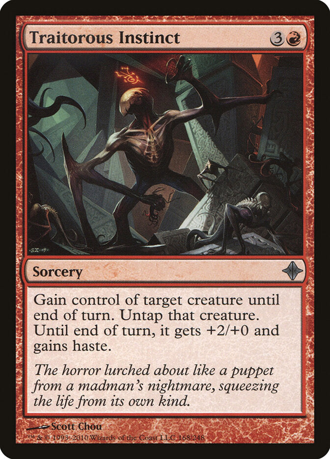 Traitorous Instinct 168 - Rise of the Eldrazi MTG card