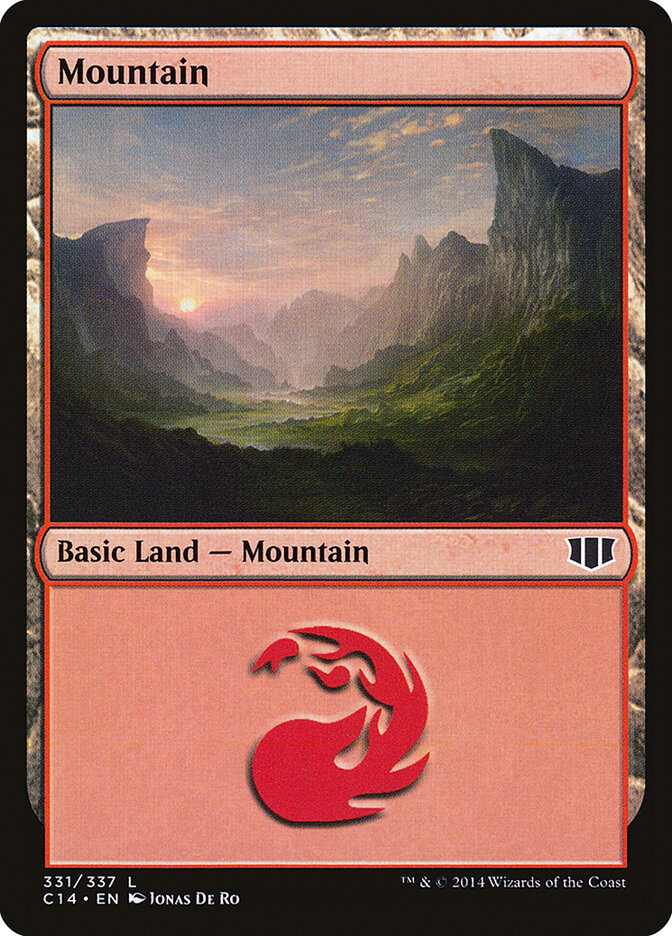 Mountain 331 - Commander 2014 MTG card