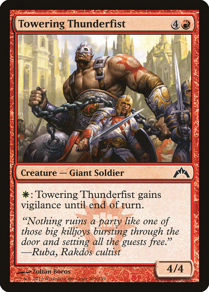 Towering Thunderfist 109 - Gatecrash MTG card
