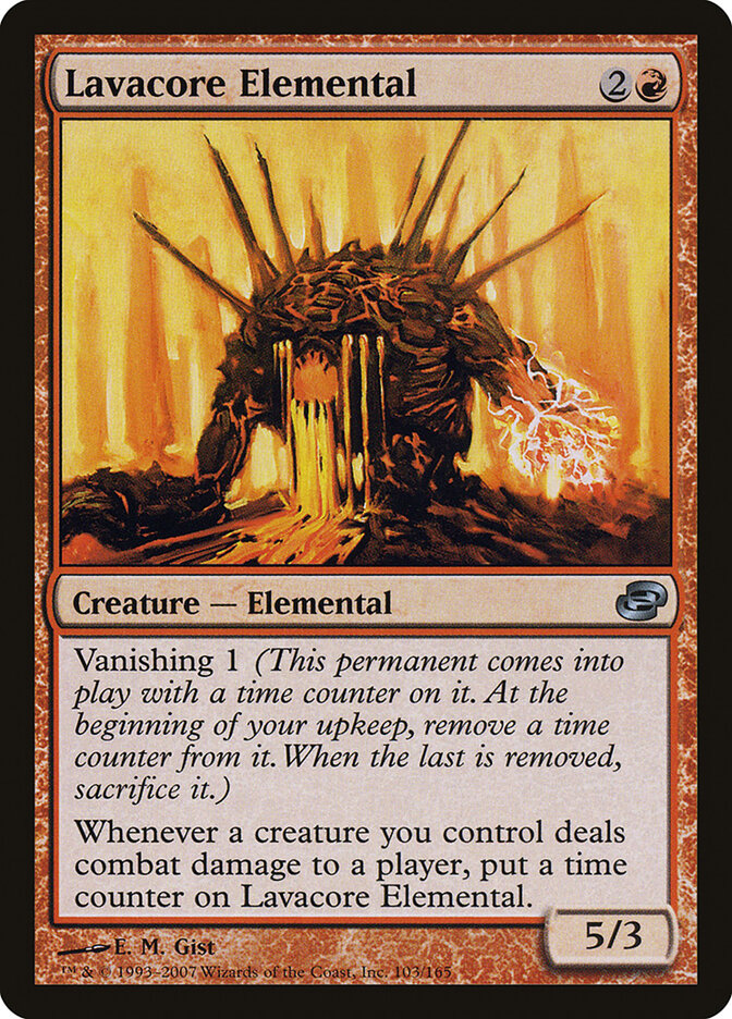 Lavacore Elemental 103 - Planar Chaos MTG card