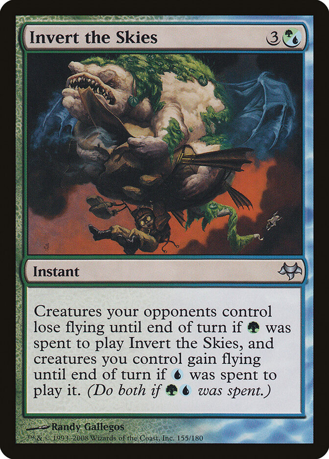 Invert the Skies 155 - Eventide MTG card