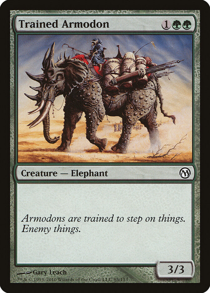 Trained Armodon 85 - Duels of the Planeswalkers MTG card