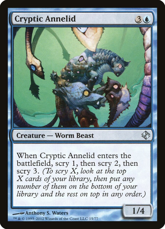 Cryptic Annelid 15 - Duel Decks: Venser vs. Koth MTG card