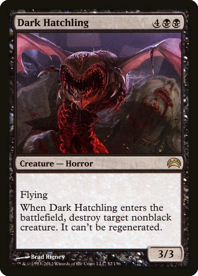 Dark Hatchling 32 - Planechase 2012 MTG card