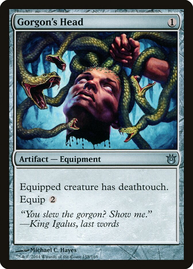 Gorgon's Head 158 - Born of the Gods MTG card