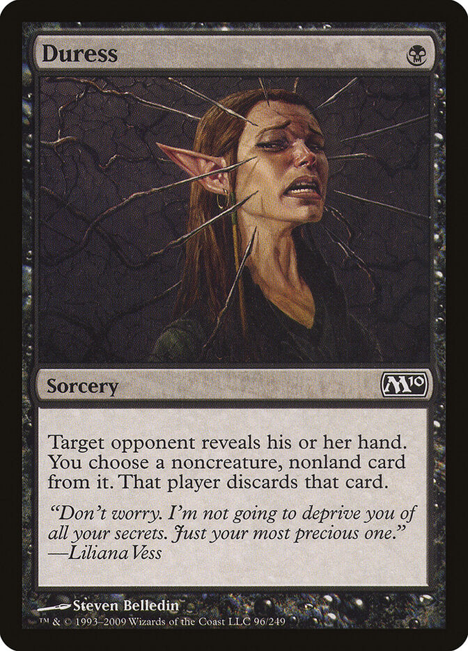 Duress 96 - Magic 2010 MTG card