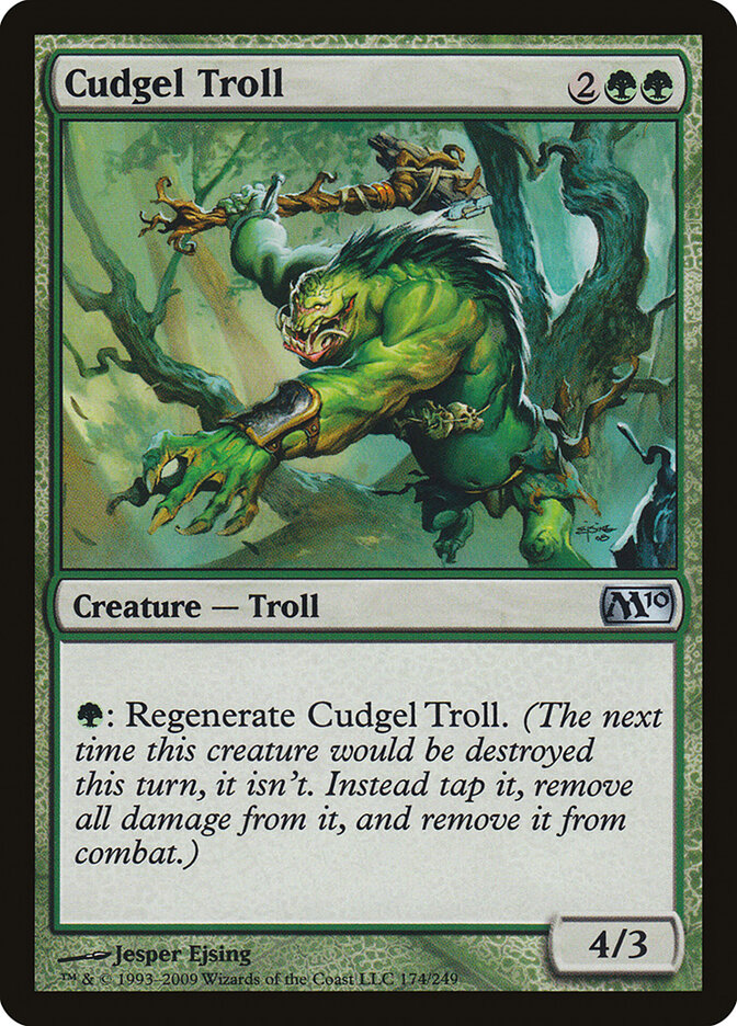 Cudgel Troll 174 - Magic 2010 MTG card