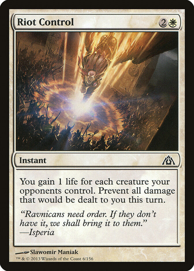Riot Control 6 - Dragon's Maze MTG card