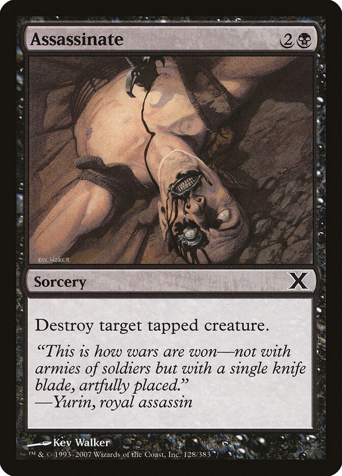 Assassinate 128 - Tenth Edition MTG card