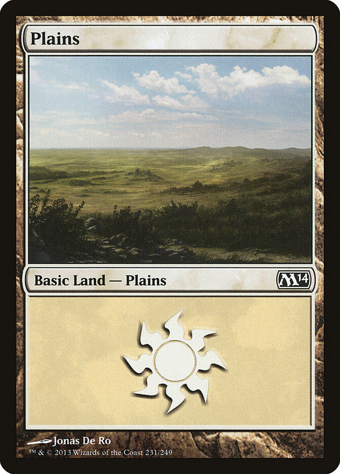 Plains 231 - Magic 2014 MTG card