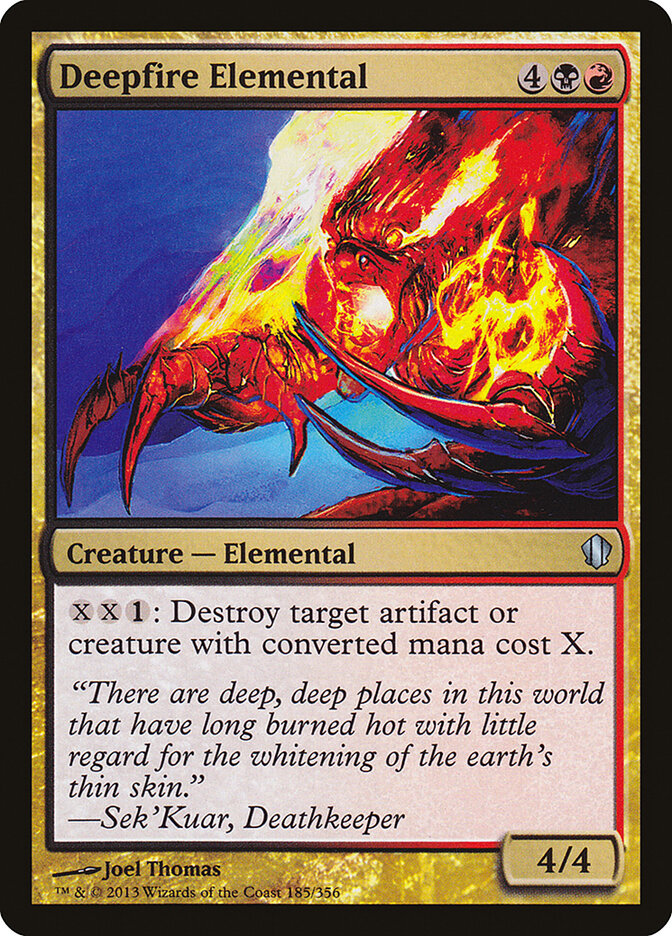 Deepfire Elemental 185 - Commander 2013 MTG card