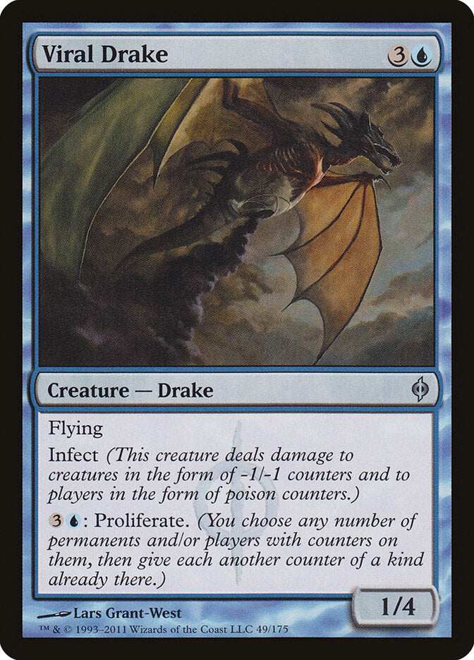 Viral Drake 49 - New Phyrexia MTG card
