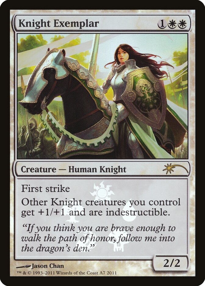 Knight Exemplar A7 - Magic 2011 Promos MTG card
