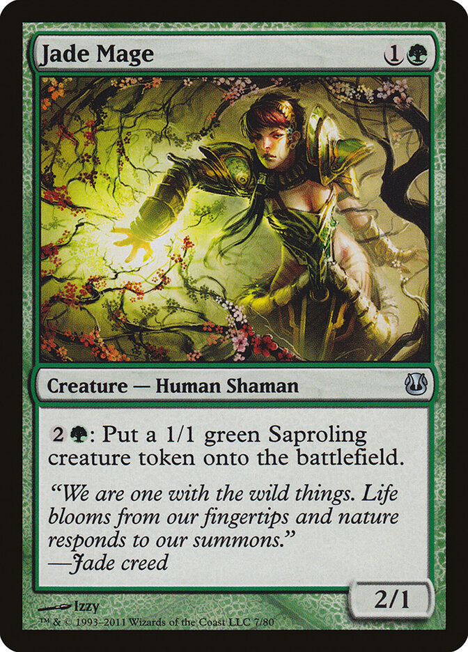 Jade Mage 7 - Duel Decks: Ajani vs. Nicol Bolas MTG card