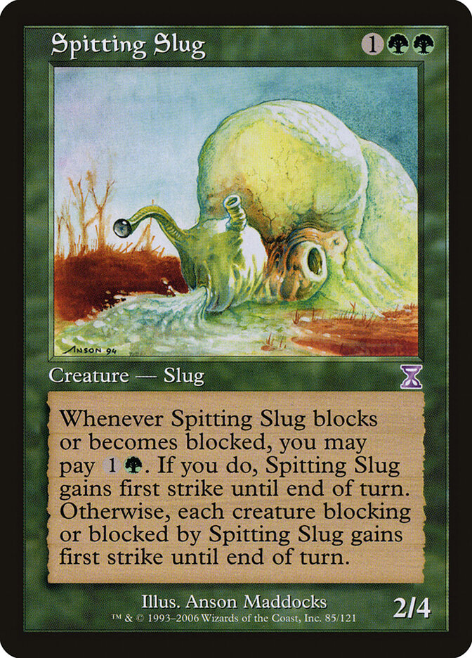 Spitting Slug 85 - Time Spiral Timeshifted MTG card