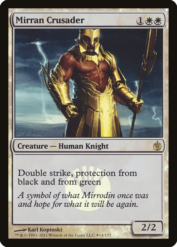 Mirran Crusader 14★ - Mirrodin Besieged Promos MTG card
