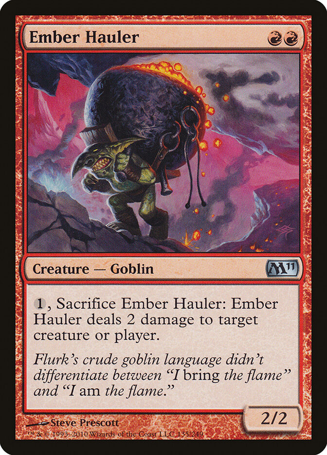Ember Hauler 135 - Magic 2011 MTG card
