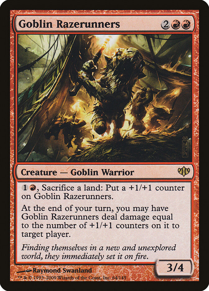 Goblin Razerunners 64 - Conflux MTG card