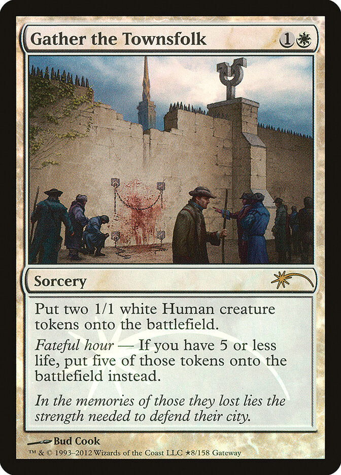 Gather the Townsfolk 79 - Wizards Play Network 2012 MTG card