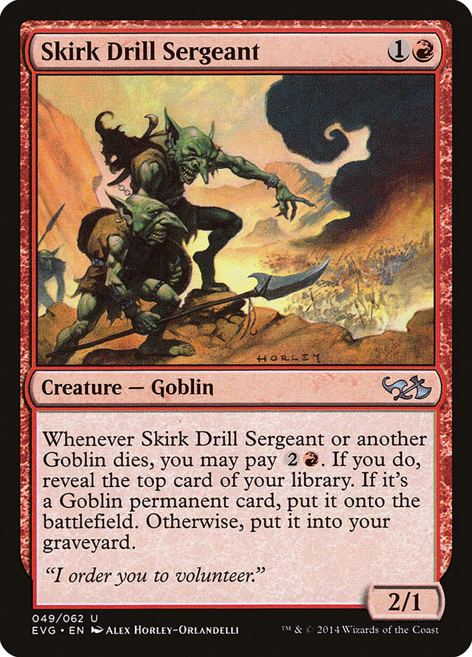 Skirk Drill Sergeant 49 - Duel Decks Anthology: Elves vs. Goblins MTG card
