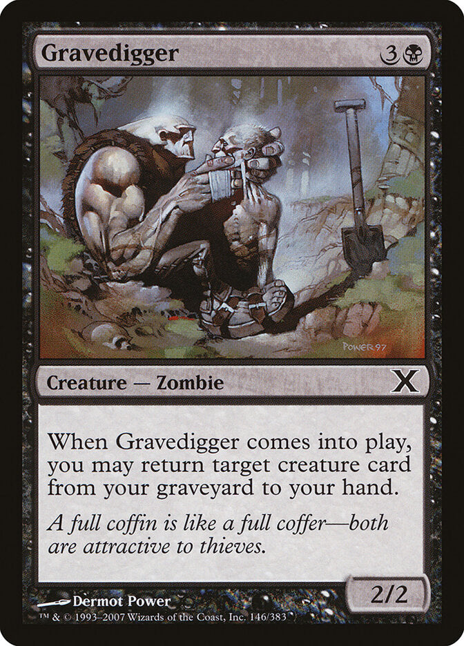 Gravedigger 146 - Tenth Edition MTG card