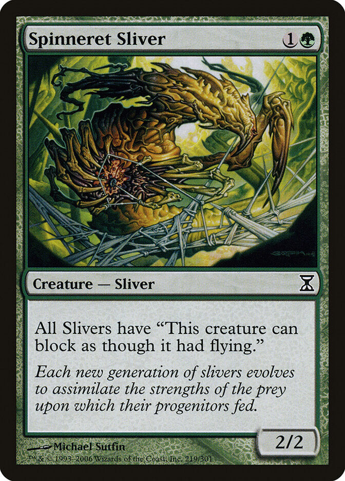 Spinneret Sliver 219 - Time Spiral MTG card