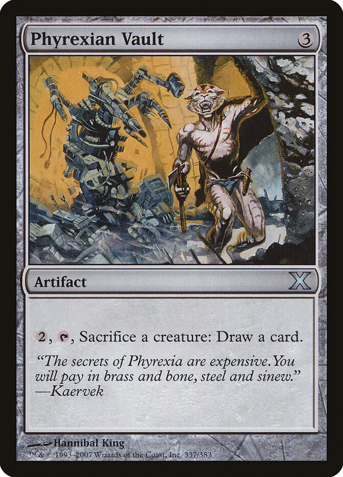 Phyrexian Vault 337 - Tenth Edition MTG card