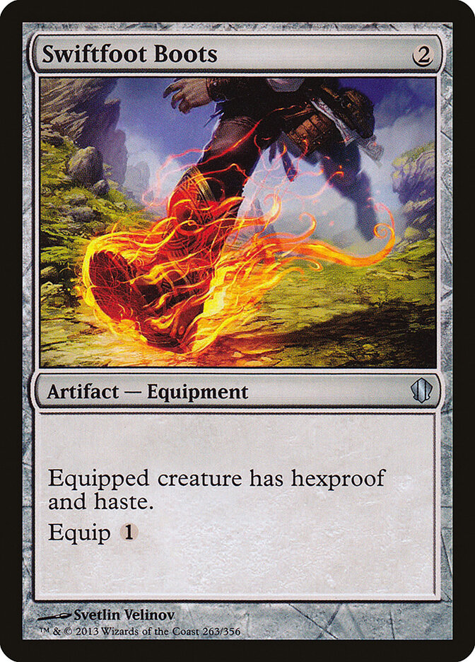 Swiftfoot Boots 263 - Commander 2013 MTG card