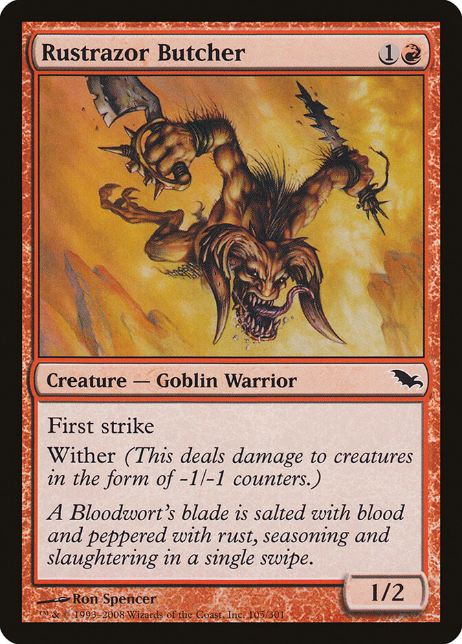Rustrazor Butcher 105 - Shadowmoor MTG card