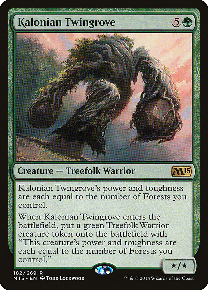 Kalonian Twingrove 182 - Magic 2015 MTG card