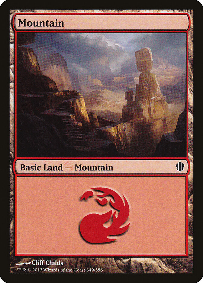 Mountain 349 - Commander 2013 MTG card