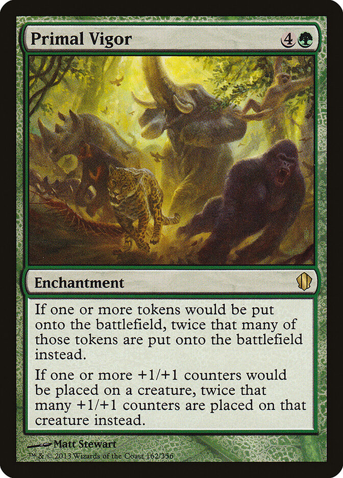 Primal Vigor 162 - Commander 2013 MTG card