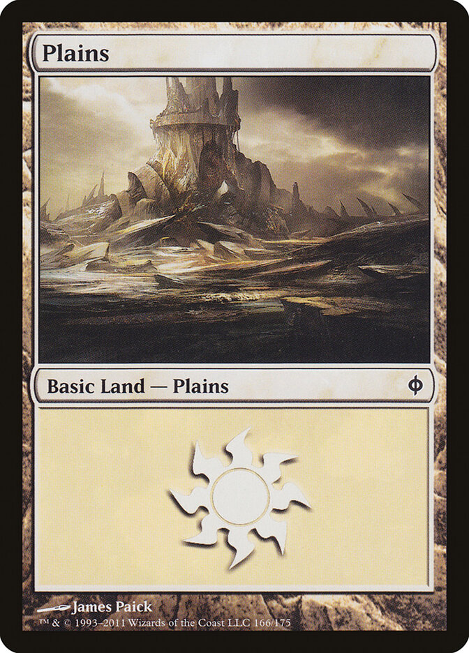 Plains 166 - New Phyrexia MTG card