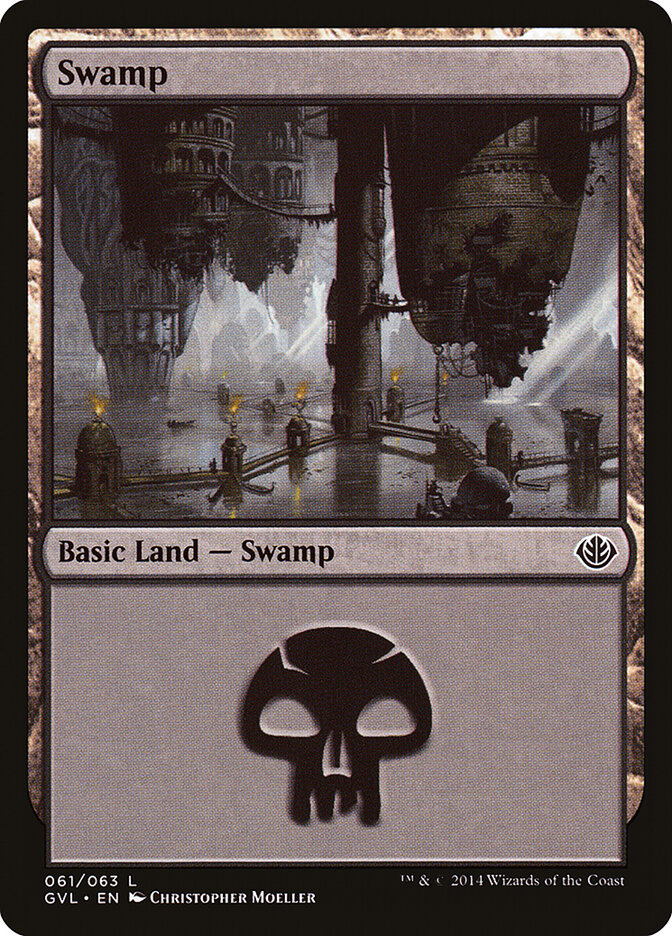 Swamp 61 - Duel Decks Anthology: Garruk vs. Liliana MTG card